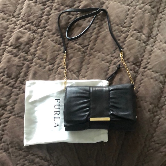 Furla Handbags - Furla Venere Bow Napa Clutch